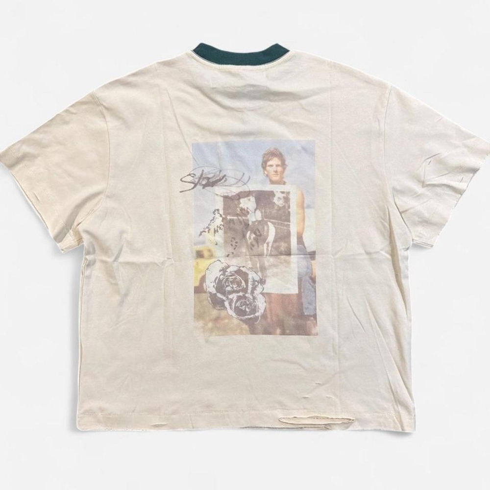 PALY Back to Love Me Life Graphic Distressed T Shirt * S